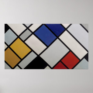 Poster Theo van Doesburg Contra-Composition XVI