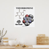 Poster Théobromine Chocolate Molecule Active Ingredient (Cuisine)
