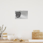 Poster Theodore Roosevelt Citation Inspirationnelle "Déci (Cuisine)