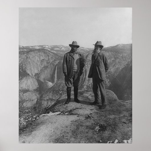 Poster Theodore Roosevelt et John Muir sur Glacier Point (Devant)