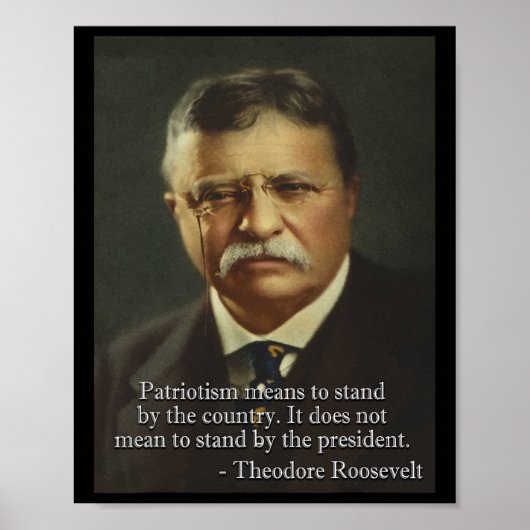 Poster Theodore Roosevelt Mème Anti Trump Tee (Devant)