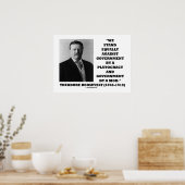 Poster Theodore Roosevelt Stand Government Plutocracy Mob (Cuisine)
