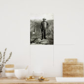 Poster Théodore vintage Roosevelt Yosemite (Cuisine)
