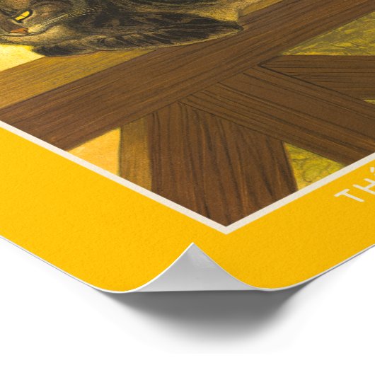 Poster Théophile-Alexandre Steinlen, Chat sur une Ballust (Coin)