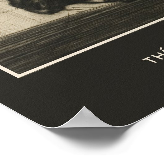 Poster Théophile Steinlen, Chat Noir Arrière (Coin)