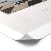 Poster Theorbo Player, design pour un manteau de soirée (Coin)