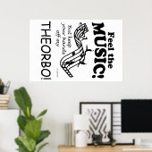 Poster Theorbo Sent La Musique (Bureau à domicile)