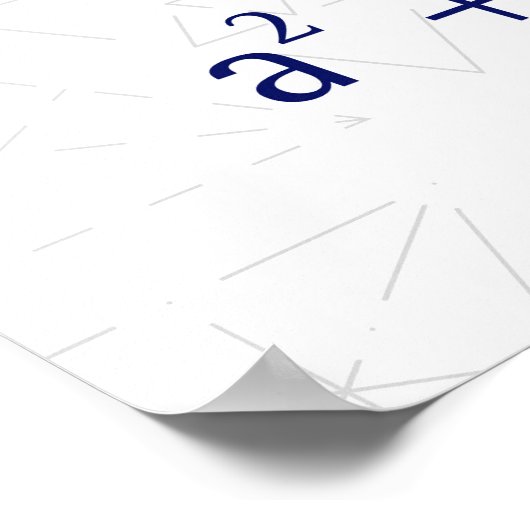 Poster Théorème Pythagore (Coin)