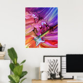 Poster Théorie de la guitare 4 (Bureau à domicile)