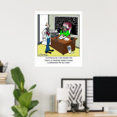 Poster Théorie de la relativité et du code fiscal (Bureau à domicile)