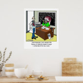 Poster Théorie de la relativité et du code fiscal (Cuisine)