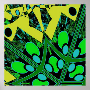 Poster Théorie de l'œuf IV - Abstrait Ken Gage