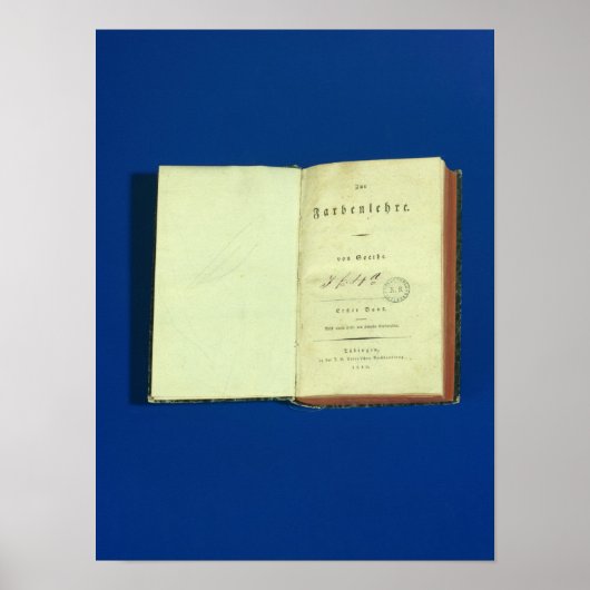 Poster Théorie des couleurs, 1810 (Devant)