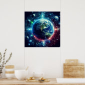 Poster Théorie multivers visuel Univers parallèles sur un (Cuisine)