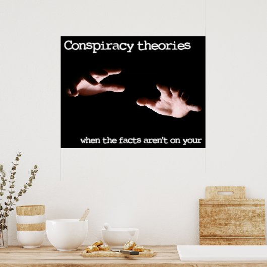 Poster Théories du complot (Cuisine)