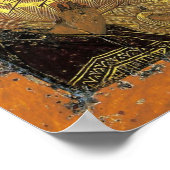 Poster Théotokos de Vladimir Orthodoxe Imprimer (Coin)