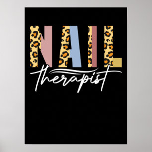 Poster Thérapeute à ongles Salon Nail Tech Nail