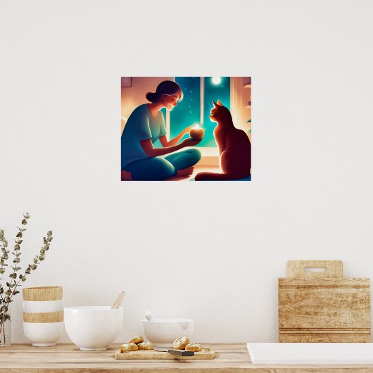 Poster thérapeute du chat (Cuisine)