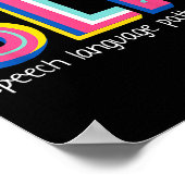 Poster Thérapeute du langage vocal Pathologiste La (Coin)