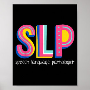 Poster Thérapeute du langage vocal Pathologiste La