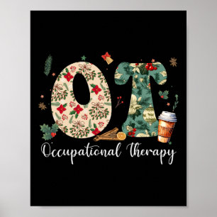 Poster Thérapeute en ergothérapie Noël Ot Ota Me