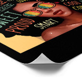 Poster Thérapeute en santé mentale Afro Femmes Noir Histo (Coin)