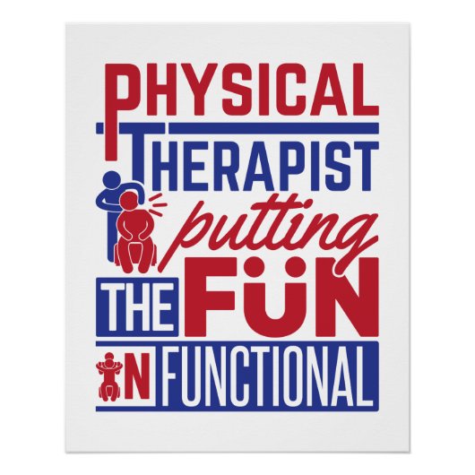 Poster Thérapeute physique pour s'amuser dans le fonction (Devant)