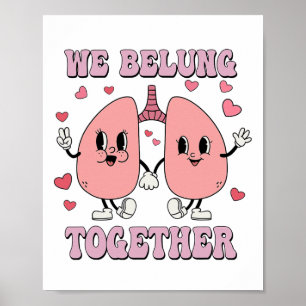 Poster Thérapeute respiratoire rétro Rt Valentine We Belu