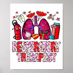 Poster Thérapeute respiratoire Rt drôle de la Saint-Valen