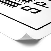 Poster Thérapeute vocale à code barre (Coin)