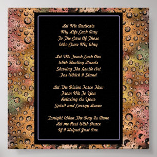 Poster Thérapie de massage prière