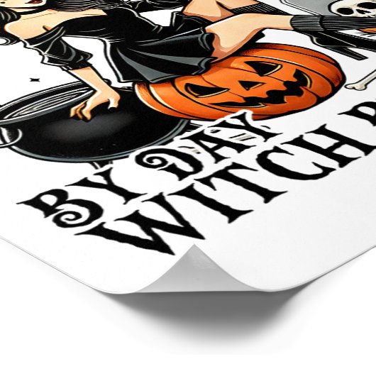 Poster Thérapie drôle Halloween Mage Thérapiste Par Jour (Coin)