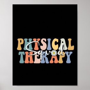 Poster Thérapie physique de Noël Pt Squad pédiatrique Tro