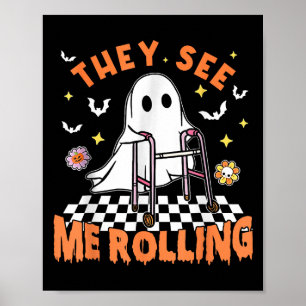 Poster Thérapie Physique Halloween Ils Me Voient Rolling