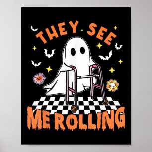 Poster Thérapie Physique Halloween Ils Me Voient Rolling 