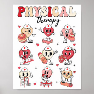 Poster Thérapie physique mignonne Saint Valentin Pt Pta P