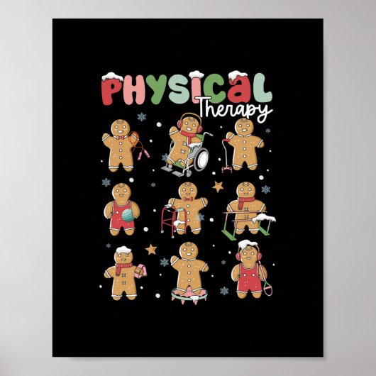 Poster thérapie physique noël ginglerie physique th (Devant)