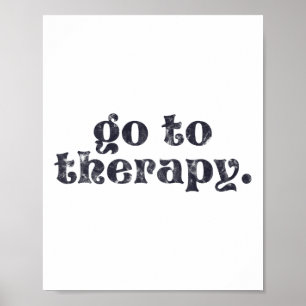 Poster Thérapie - Problème de santé mentale amusant