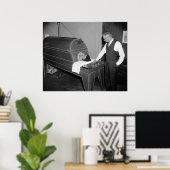 Poster Thérapie pulmonaire en fer, années 1930 (Bureau à domicile)