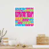 Poster Thérapie respiratoire colorée (Cuisine)