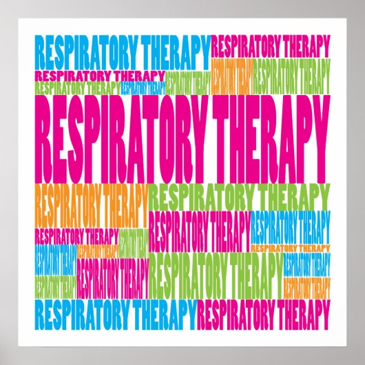 Poster Thérapie respiratoire colorée (Devant)