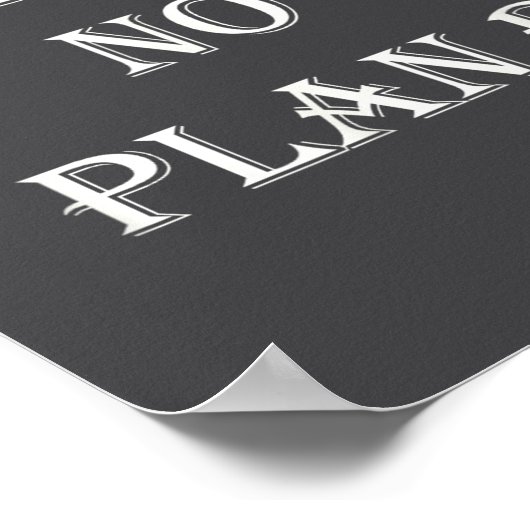 Poster There Is No Plan B Motivational  (Coin)