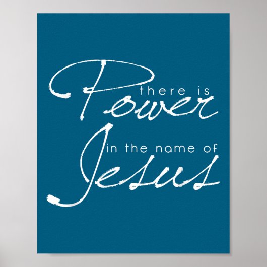 Poster There Is Wer In The Name Of Jesus Christian  (Devant)