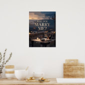 Poster There’s One Question Romantic Marriage Proposal (Cuisine)