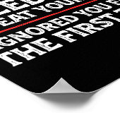 Poster There's No Need To Repeat Yourself Funny Mom Dad J (Coin)