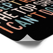 Poster There's Nothing I Can't Do Except Reach The Top Sh (Coin)