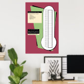 Poster Thermomètre de collecte de fonds (Bureau à domicile)