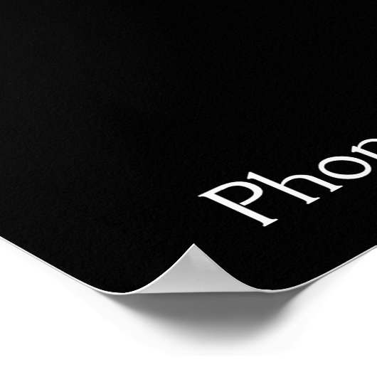 Poster Thermomètre noir classique (Coin)