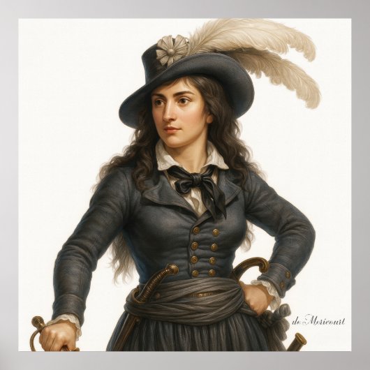 Poster Theroigne de Mericourt - French Revolution Print (Devant)