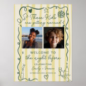 Poster These Kids Photos Rehearsal Dinner Whimsical (Devant)